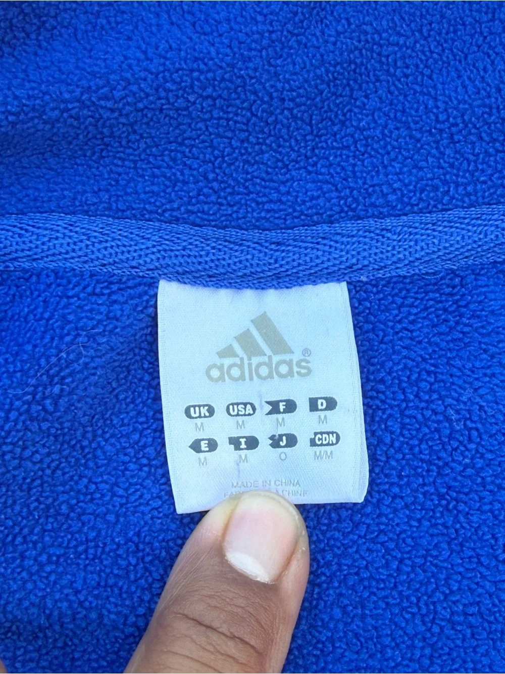 adidas Royal Blue Chicago Cubs Fleece Zip Jacket